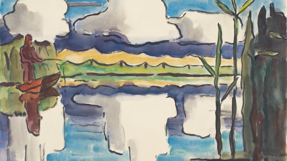 Reflecting Clouds - Schmidt-Rottluff, Karl. Museo Nacional Thyssen